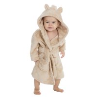 18C802: Baby Caramel Hooded Dressing Gown (6-24 Months)